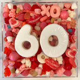 Love is in the Air- Candy Charcuterie Board in Lucite Acrylic Tray