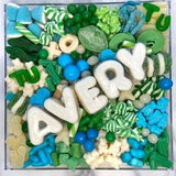 School Color's- Candy Charcuterie Board in Lucite Acrylic Tray