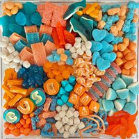School Color's- Candy Charcuterie Board in Lucite Acrylic Tray