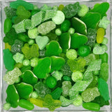Green With Envy- St. Patty's Day Candy Charcuterie Board in Lucite Acrylic Tray