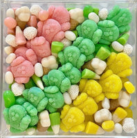 Spring Fling Chicks (Pastel)-Candy Charcuterie Board in Lucite Acrylic Tray