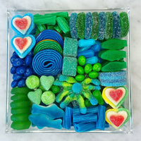 School Color's- Candy Charcuterie Board in Lucite Acrylic Tray