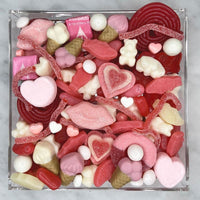 Love is in the Air- Candy Charcuterie Board in Lucite Acrylic Tray