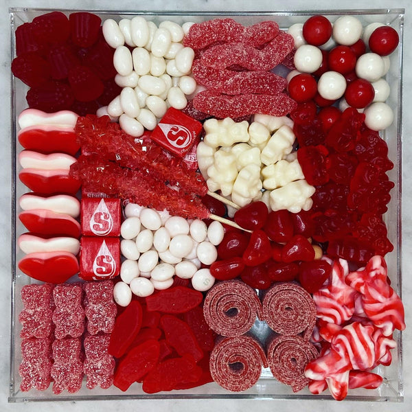 Candy Charcuterie Board in Lucite Acrylic Tray
