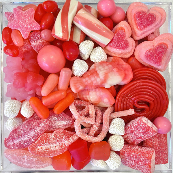 Candy Charcuterie Board in Lucite Acrylic Tray