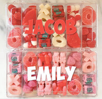 Love Candy Charcuterie Box Party Favor Tackle Box Kids *Personalized*